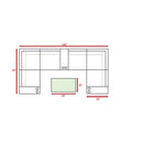 Outdoor Wicker Sectional With Weather Resistant Cushions And Table