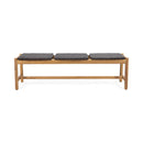 Cambria - Rustic 3 Seater Bench - Teak