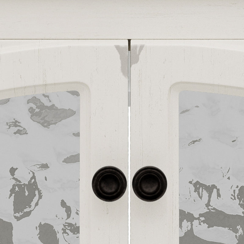 Vintage Farmhouse Bathroom Vanity With Ceramic Sink