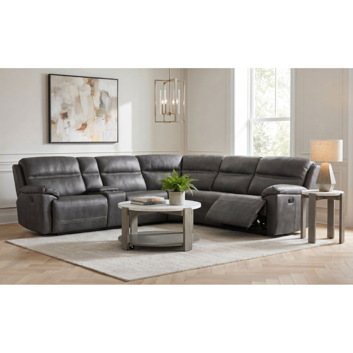 Camaro 6 Piece Sectional in Nugget Gray by Elements International, view 10