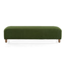 Contemporary Ottoman With Foam Cushion And Durable Upholstery