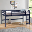 Lara - Twin Loft Bed - Navy Blue