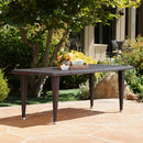 Reflect - Outdoor Dining Table With Rattan Cover - Dark Gray