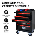 Rolling Metal Tool Chest With Drawers, Steel Storage Cabinet With Ball Bearing Slides