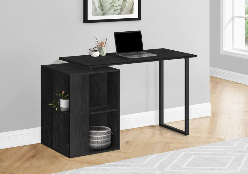 Computer Desk, Home Office, Left, Right Set-Up, Storage Shelves, Work, Laptop, Contemporary, Modern