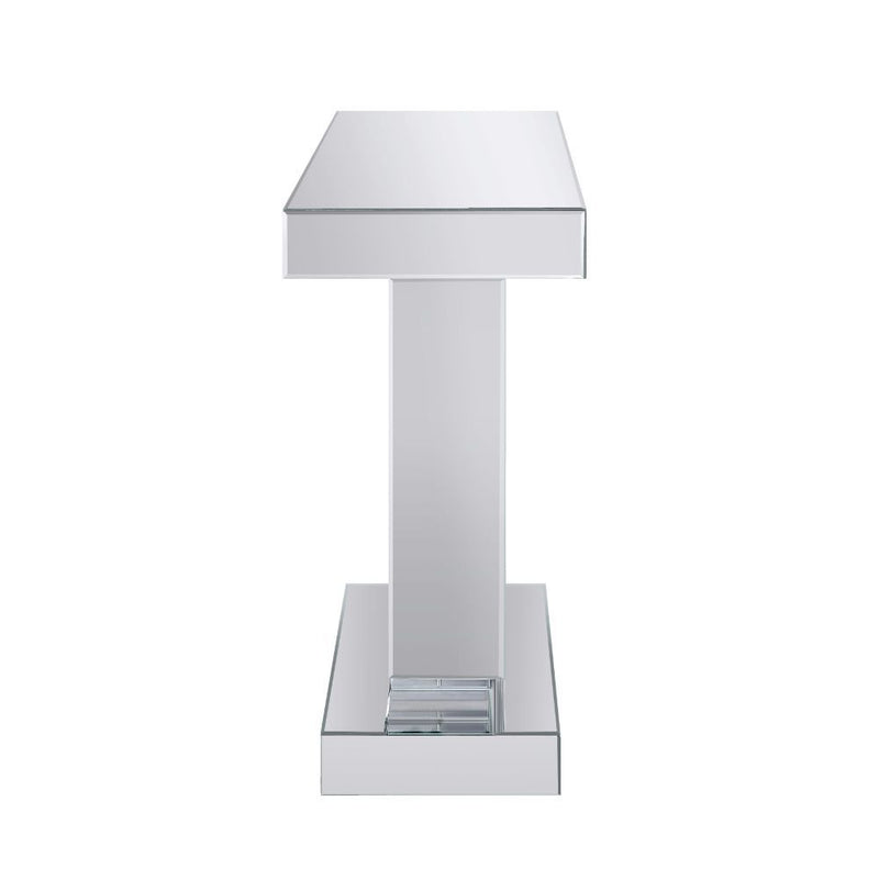 Noralie - Rectangular Console Table - Mirrored & Faux Diamonds