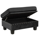 Modern Sectional Sofa With Storage Ottoman, L - Shape Couch With 2 Pillows And Cup Holders