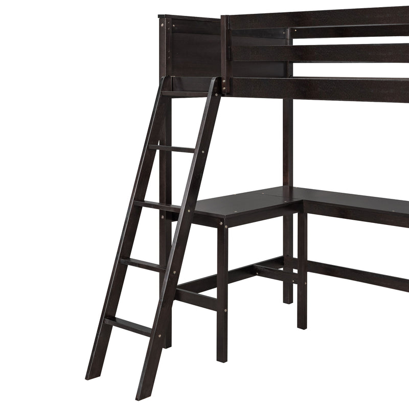 Loft Bed With Shelves With Desk