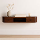 Lunar - 2 Drawer Floating Console - Chestnut