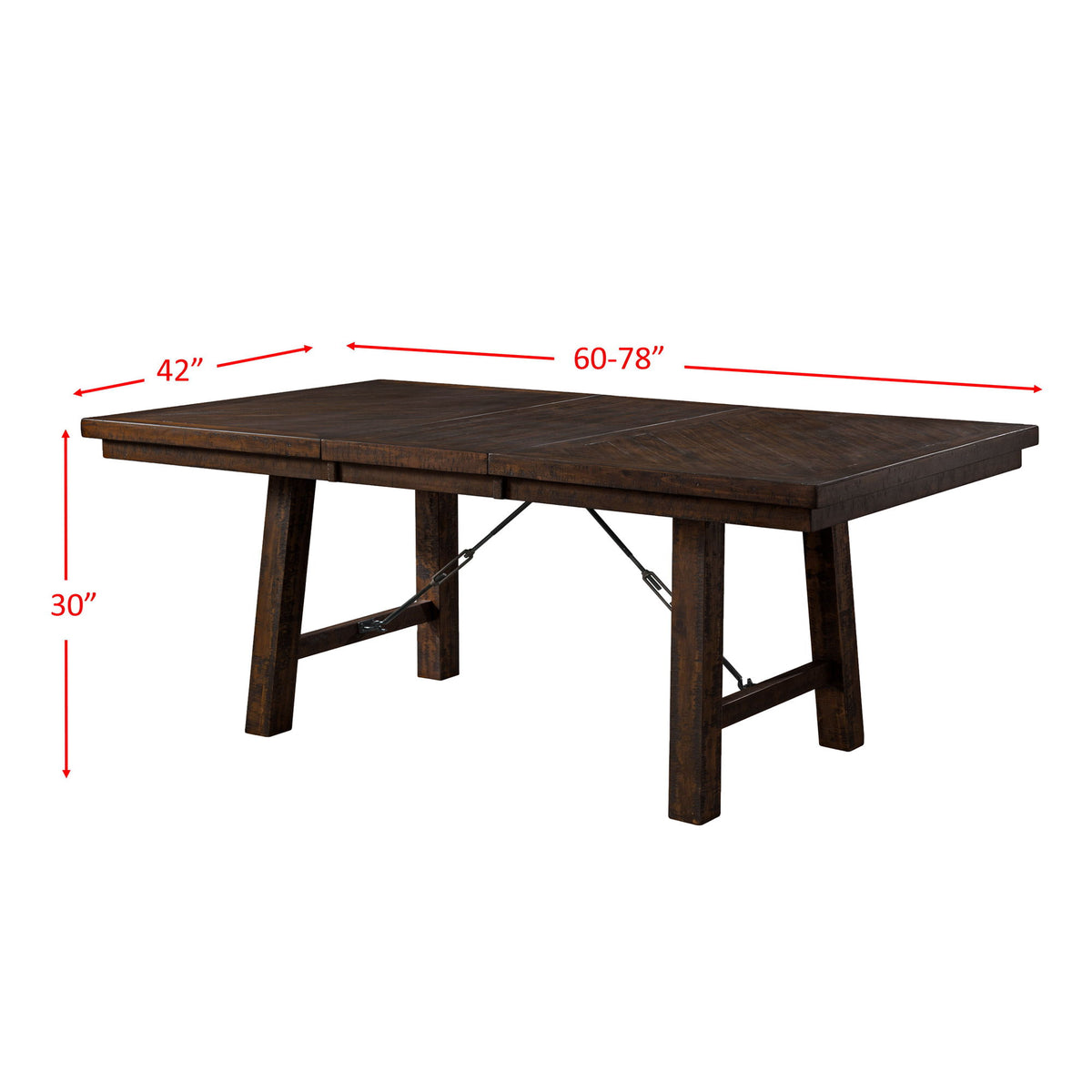 Jax Dining Set in Dark Brown by Elements International, view 23