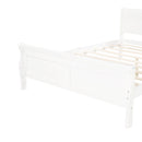Platform Bed Frame Mattress Foundation Sleigh Bed With Headboard / Footboard / Wood Slat Suppor