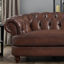 Newport - Leather Sofa - Caramel