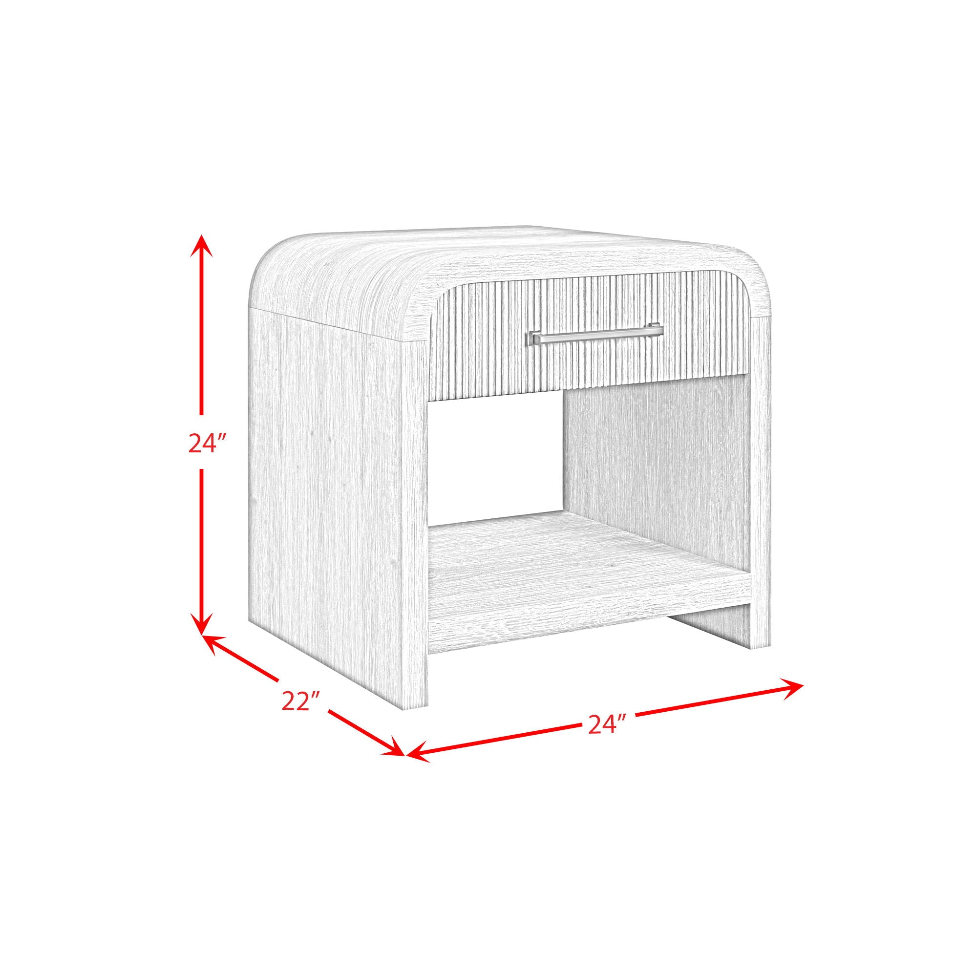 Ridgemont - End Table With USB - Natural