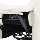 Bloomy - High Back Power Recliner Motion Chair - Chiffon White