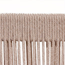 Modern Matera Barstool (Set of 2) With Wraparound Back And Rope - Teak / Beige