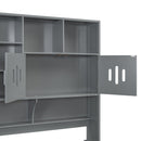 Daybed With All-In-One Cabinet And Shelf