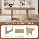 Extendable Dining Set, Farmhouse Extendable Table With Upholstered Chairs