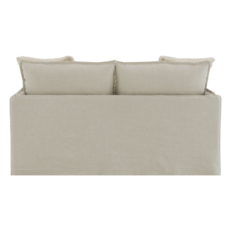 Upendo - Loveseat With 2 Pillows - Beige Linen