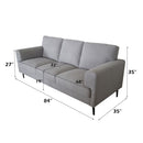 Kyrene - Sofa - Light Gray Linen