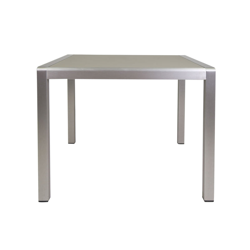 Outdoor Square Dining Table With Aluminum Frame
