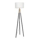 Sway - Floor Lamp With On / Off Switch Triple Legs Shade - Black / Gold / White