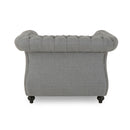 Nexuson - Upholstered Chesterfield Chair With Deep Tufted And Nailhead Trim