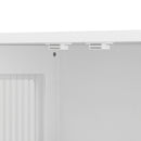 3 Door Wall Cabinet With Glass Door And Towel Bar