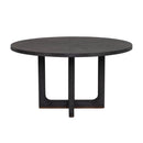 Waterfall - Round Dining Table - Deep Ebony
