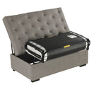 Convertible Folding Sofa Bed Ottoman With Memory Mattress And Tufted Design