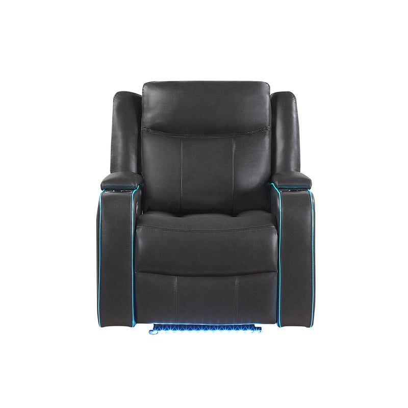 Blanca - Power Reclining Set With LED Lights, USB And Adjustable Headrest