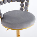 Modern Bar Chair With Iron Tube Legs, Soft Cushions And Comfortable Backrest (Set of 2)