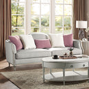 Kasa - Sofa With 5 Pillows - Beige Linen & Champagne