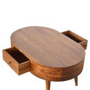 Rounded Wood Table