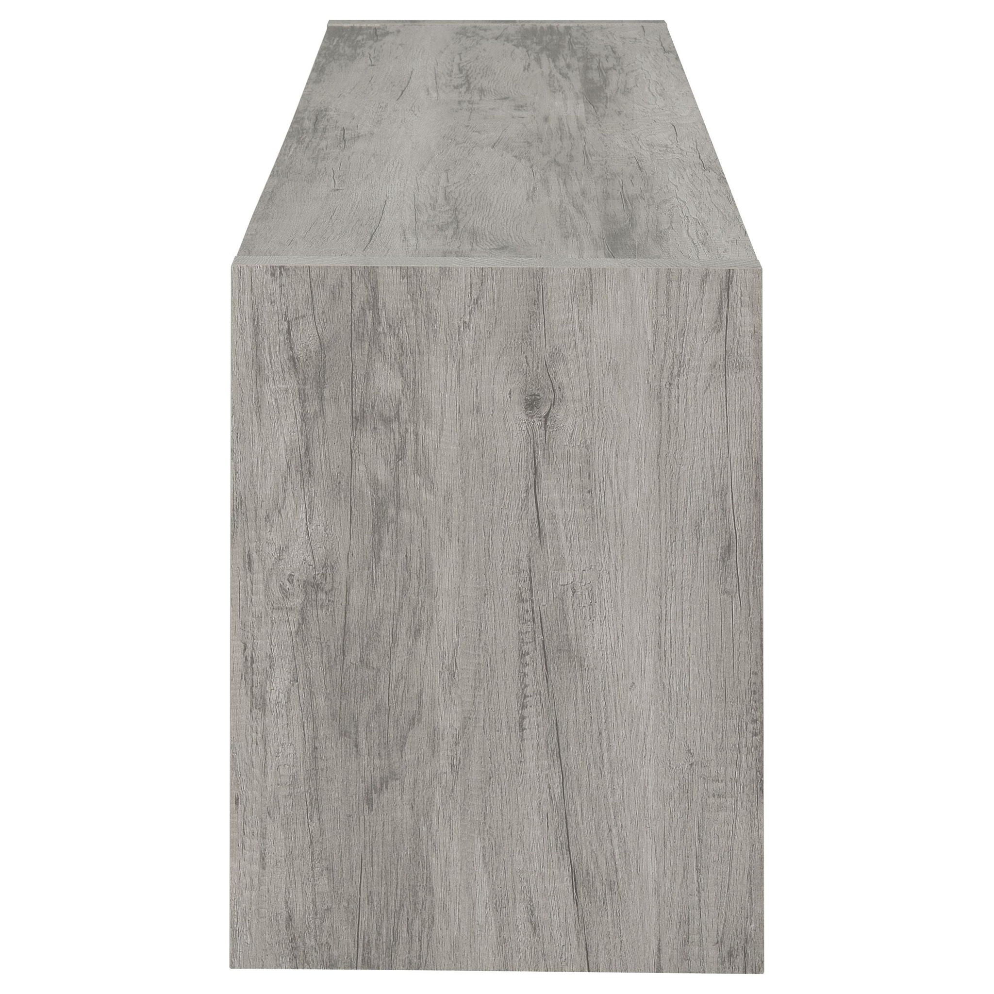 Burke 2-door Engineered Wood 71-inch TV Stand Grey Driftwood