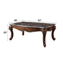 Miyeon - Coffee Table - Marble Top & Cherry