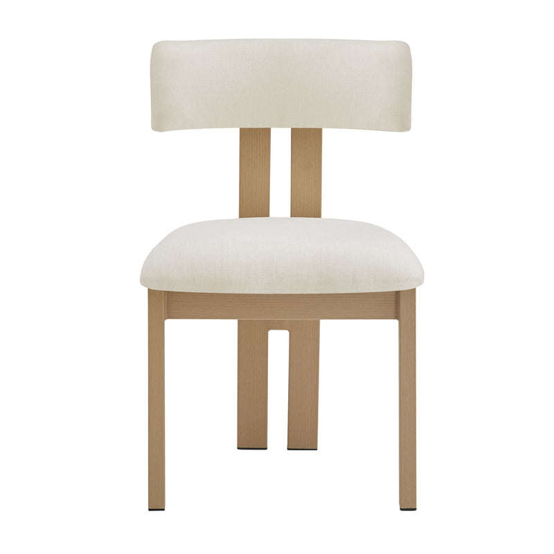 Modern 7 Piece Dining Set With Upholstered Armless Chairs And Dining Table