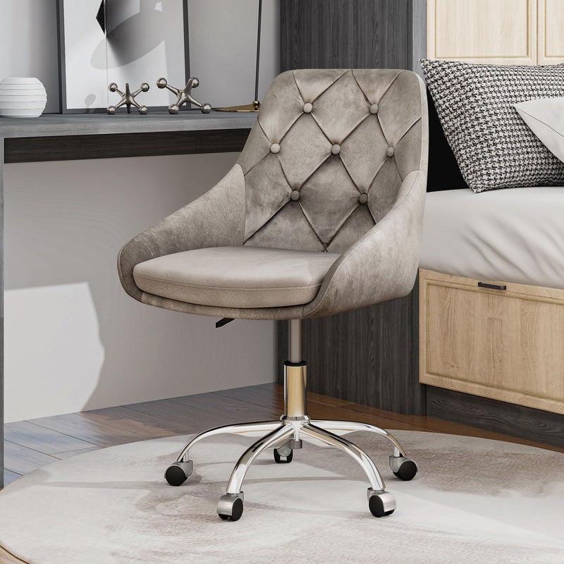 Adjustable And Space-Saving Chair With Golden Electroplated Legs