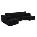 Modern Minimalist U - Shape Modular Sectional Sofa