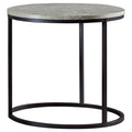 Lainey - Round Faux Marble Side End Table