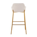 Daniella - Contemporary / Glam Fixed Height Bar Stool (Set of 2)