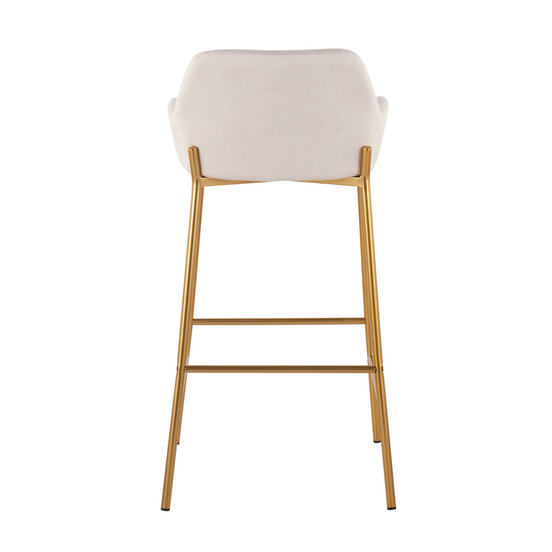 Daniella - Contemporary / Glam Fixed Height Bar Stool (Set of 2)