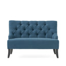Nicole - French Style Upholstered Loveseat With Tufted Backrest