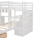Bunk Bed With Desk, Drawers And Shelves
