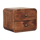 Curved Wall Mounted Bedside Nightstand