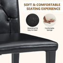 Dining Chairs With Ergonomic Buckle Backrest For Family Dining Rooms