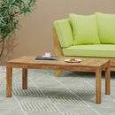 Ajuni - Rectangular Acacia Outdoor Coffee Table - Natural