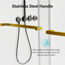 Frameless Double Sliding Soft Close Shower Door, Tempered Glass