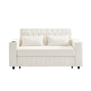 Pull-Out Sofa Bed Convertible Couch With Adjustable Backrest For Living Room