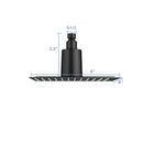 Ultra Thin 8" Square Rain Shower Head 304 Stainless Steel, Wall / Ceiling Mounted