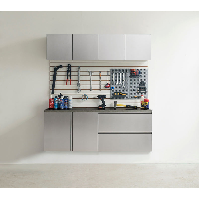 Nova - Series Garage Cabinet Set C, Melamine - Metallic Gray